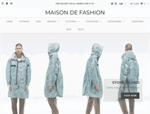 Tablet Screenshot of maisondefashion.com